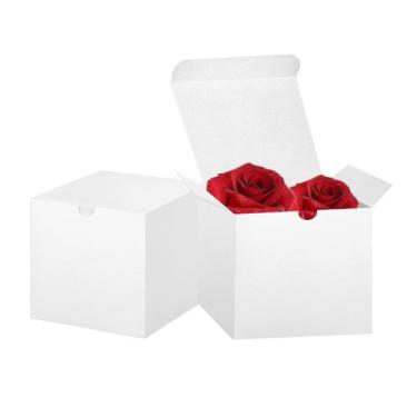 Imagem de Caixas de presente Bonfasvo, pacote com 30, 10x10x10 cm, papel kraft b