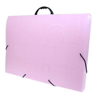 Imagem de Maleta com alça Dellofine A3 rosa 2151.Q Dello