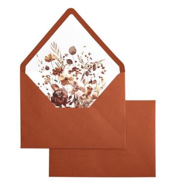 Imagem de Envelope Ponatia A7 Euro Flap Burnt Orange 13,5 x 18,5 cm 50 unidades