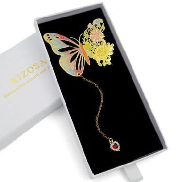 Imagem de Marcador KIZOSA Butterfly Metal para mulheres amantes de livros