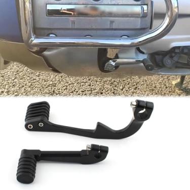 Imagem de FINMOKAL Alavancas de câmbio de marchas de motocicleta + kit de pedal de alavanca de freio traseiro compatível com Honda GL1500 Goldwing 1988-2000 GL1500A GL1500I GL1500SE, preto
