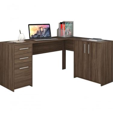 Imagem de Mesa Para Computador Office Nt 2005 Nogal - Notável