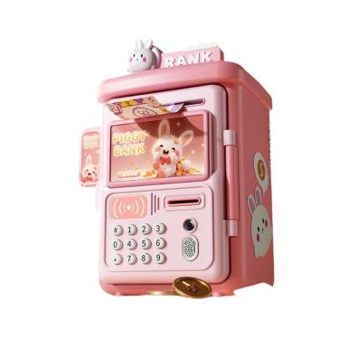 Imagem de Cofrinho infantil inteligente com rolagem automática de moedas