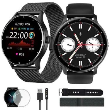 Imagem de Relógio Inteligente Homen Mulher Smartwatch Com 3 Pulseiras - 01Smart,