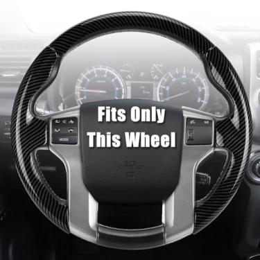 Imagem de Aimato Capa de volante personalizada para Toyota Tacoma 2012-2023/4Runner 2010-2024/Tundra 2014-2021/Sequoia 2014-2022 fina, antiderrapante, resistente a arranhões acessório de carro exclusivo para