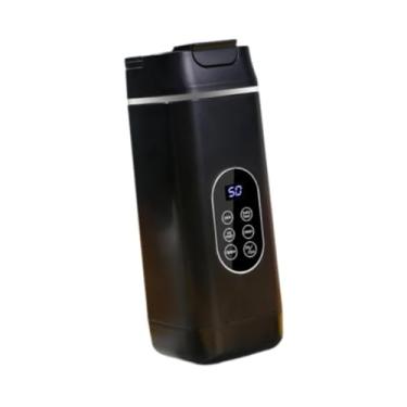 Imagem de DimyFew Liquidificador portátil sem fio com autolimpeza para shakes e smoothies, copo para viagem, de gelo para uso doméstico e, Preto