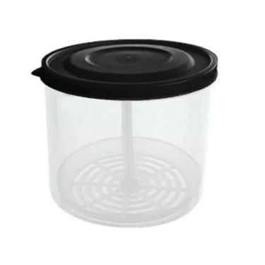 Imagem de Pote Porta Conserva Azeitonas 1 Litro com Aparador Injetemp