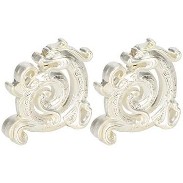 Imagem de Suporte de incenso para varas em forma de dragão liga de meditação ornamentos de ioga conjunto de 2 peças legal detalhado lindo queimador de sândalo para sala de estudo quarto (Prata)