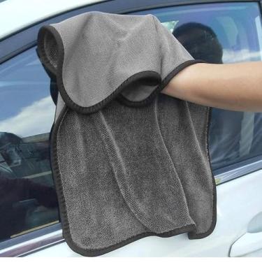 Imagem de 1 peça de toalhas de microfibra para secagem de carros extra grande pano de limpeza super absorvente detalhes automáticos