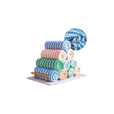 Imagem de Flanela de Microfibra Multiuso, 50x70cm, Material Macio e Resistente, para Limpeza de Móveis, Vidros, Eletrodomésticos e Carros, Cores Sortidas