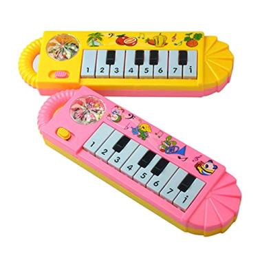 Imagem de 1 Peça Instrumento Musical Infantil Piano Música Brinquedo Educativo para Desenvolvimento com Sons de Canções Ninar Cerebral das Crianças