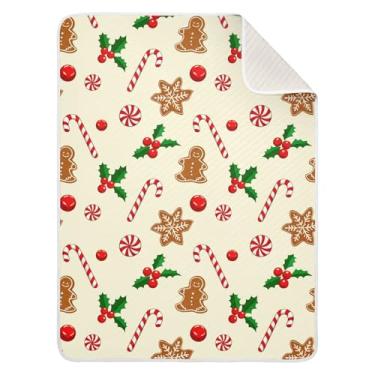 Imagem de Wassud Cobertor de gengibre masculino e doce para meninos e meninas, macio para bebês e recém-nascidos, cobertor aconchegante de algodão essencial para berçário, viagem, berço, carrinho de bebê, 76 x