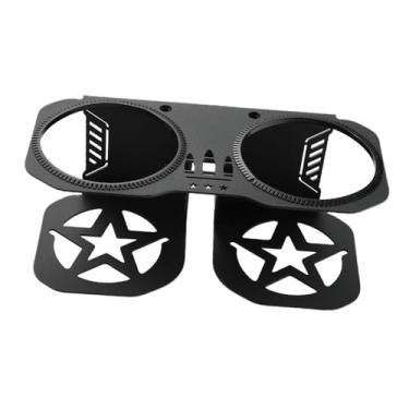 Imagem de oshhni Suporte para copos na barra de apoio com acessório, amplo, em aço, para passageiros, com suporte para bebidas para S41000 e S900, Preto