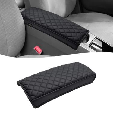 Imagem de KBH Capa de apoio de braço do console central para Toyota Prius 2004 2005 2006 2007 2008 2009, acessórios internos, capa protetora da tampa do console médio, almofada de descanso de braço, couro de