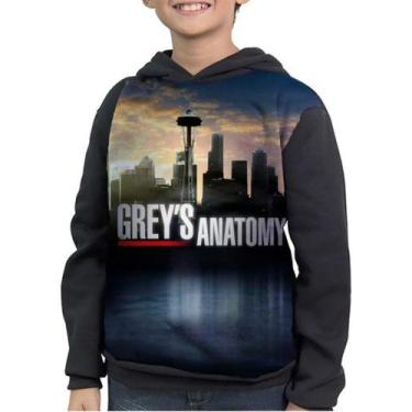 Imagem de Moletom Infantil A Anatomia De Grey Grey's Anatomy City, Preto, 6