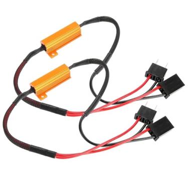 Imagem de Cryfokt Decodificador de Led para Carro para Farol H7, Resistor de Carga Anti-flash, 2 Peças, Plug and Play para 12v 50w H7, Drivers de Farol, Material Abs Premium