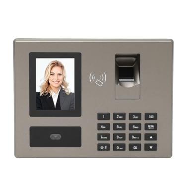 Imagem de FTVOGUE Relógio de Ponto, Máquina de Comparecimento de Cartão de Senha de Impressão Digital de Reconhecimento Facial Com Capacidade de Impressão Digital de 500 Faces 1500 para Fábrica de (Plugue UE)