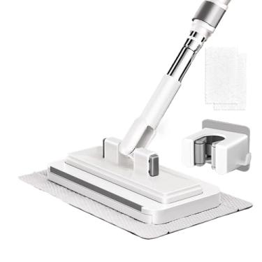 Imagem de Esfregão Fácil | Design de Clip para Uso a Seco e Húmido - Mini Esfregona Zero Contacto - para Limpar Cozinha Sala Chão Azulejo Laminado Mármore