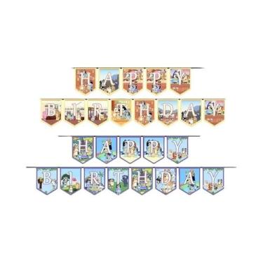 Imagem de Suprimentos Para Festa De Aniversário Bluey Tema De Cão De Desenho Ani