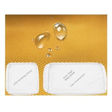 Imagem de Capa de almofada de substituição 91% de assento de pátio à prova d'água cobertura de almofada de cadeira de pátio antiderrapante para jardim e quintal(195x55 cm)