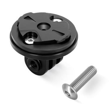 Imagem de BSSOK Adaptador de câmera de ação e farol de liberação rápida compatível com suporte de bicicleta Garmin