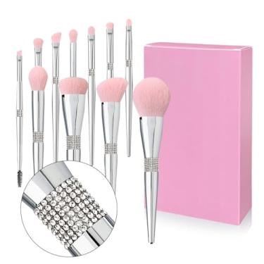 Imagem de Conjunto de 11 pincéis maquiagem Portátil Pequeno pó e sombra olhos para iniciantes