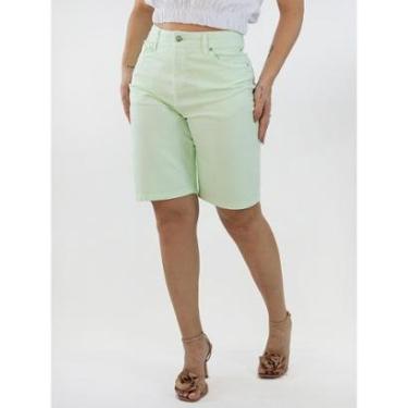 Imagem de Bermuda Jorts Feminina Sarja Cintura Alta Candy Colors Anticorpus-Feminino