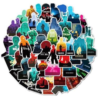 Imagem de Pacote de adesivos Creative Silhouette Landscape, 50 unidades - yiweis