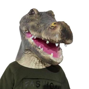 Imagem de Máscara de cosplay: látex de crocodilo, Halloween, carnaval, páscoa - 