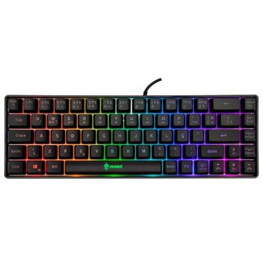 Imagem de Teclado Gamer Evolut Fay, Layout 60%, ABNT2, Led Rainbow, Teclas Multimídia - EG-211