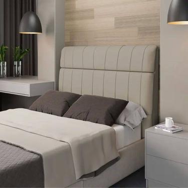 Imagem de Cabeceira Casal Dobue Estofada Moscou 1.40 m 911140