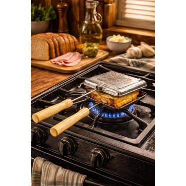 Imagem de Sanduicheira de Fogão Tostequeira Torradeira Misto Quente - Michelon