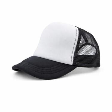 Imagem de Boné Trucker Luke Sports Aba Curva Liso com Tela Respiravel - Branco, 