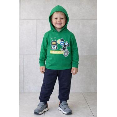 Imagem de Conjunto Moletom Sortidos Pelúciado Infantil Com Capuz 150 - Fashion N