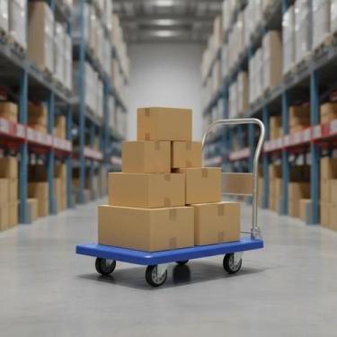 Imagem de Carrinho Plataforma Para Transporte Pesado Dobrável 150kg - Yeet