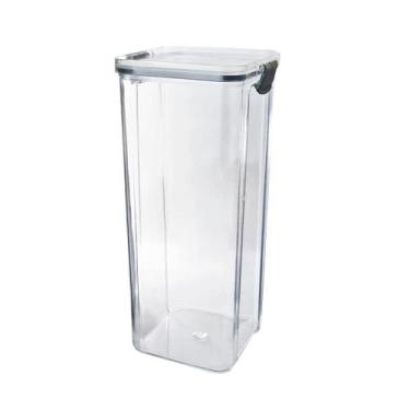 Imagem de Pote hermético de plástico com tampa trava 1800ml 10x25cm - Casita