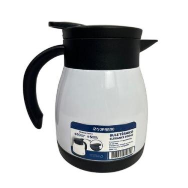Imagem de Bule Inox Elegance Garrafa Térmica Para Chá Café Água 500ml Branco - S