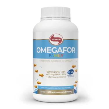 Imagem de Omegafor Family Ômega 3 EPA DHA  Vitamina 360 Cáps Vitafor - Vitafor 