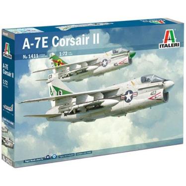 Imagem de Avião A-7e Corsair Ii 1/72 Italeri 1411 - Kit para montar e pintar - P