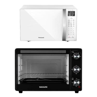 Imagem de Kit Eletros: Forno Micro-ondas Panasonic 34L + Forno Elétrico Suggar 5