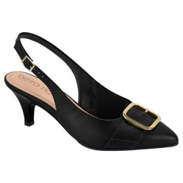 Imagem de Scarpin Feminino Slingback Preto Beira Rio 4076.1319, 35