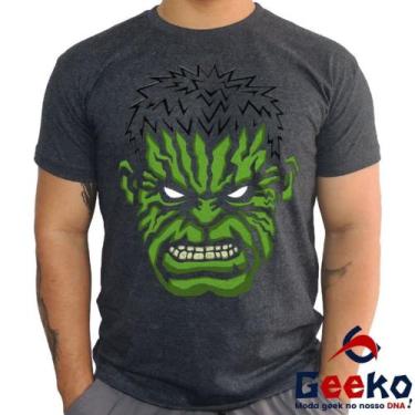 Imagem de Camiseta Hulk 100% Algodão  Geeko, Grafite gola careca, G1