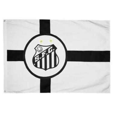 Imagem de Bandeira Oficial Do Santos 1,35x1,95m Dupla Face 3 Panos - BC ARTS ESP