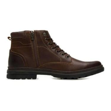 Imagem de Bota conturno freeway django x 1975 em couro com zíper, Havana, 42