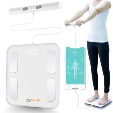Imagem de Balança Bioimpedância Wyfort Electronics, Smart, App, 8 Sensores - Wf03