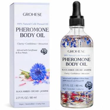 Imagem de Óleo Corporal GROHESE Feromônio Black Amber Orchid 80ml