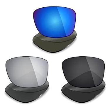 Imagem de 3 pares de lentes polarizadas de substituição Mryok para óculos de sol Oakley Jupiter Squared – Opções