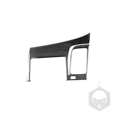 Imagem de FINMOKAL Para Honda Civic 8ª Geração 2006-2011 Fibra De Carbono Painel De Navegação Gps Tampa Da Estrutura Preto, Fibra De Carbono