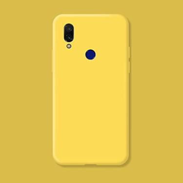 Imagem de Capa macia de silicone doce para Xiaomi Redmi Note 5 6 7 8 8T Pro 5A 6A 7A 8A S2 GO K20 Fosco Capa colorida sólida, amarela, Para Redmi 4X 5.0 polegadas