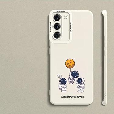 Imagem de Para Samsung Galaxy S22 S21 S20 S 22 Ultra Plus S20 FE S22Ultra S22Plus S20FE Case Cover Bonito Space Astronaut Phone Case, W, FlewAway, para samsung S21 Ultra